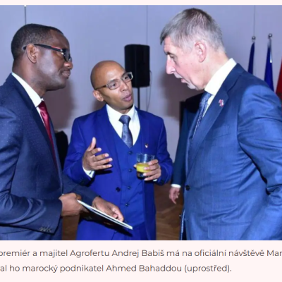 Díl II. : Glosy ke článku Janka Kroupy: Premiér Babiš měl v Maroku agenta pro byznys. Nechali ho vydělat na vízech