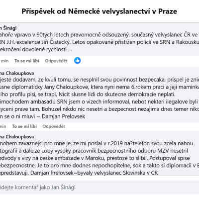 Komentáře Jan Šinágl a dr. Damjan Prelovšek