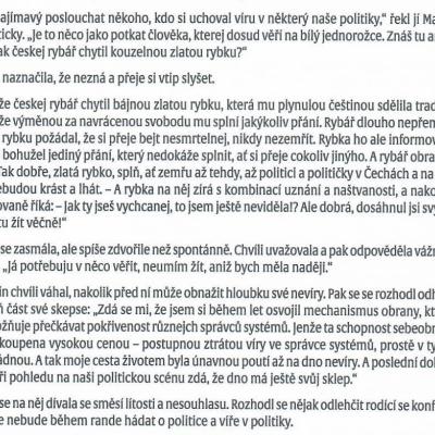 Kašina Vtip český rybář a politická scéna