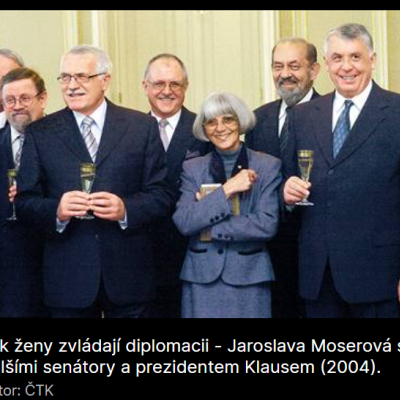Dana Huňátová Václav Klaus 2004