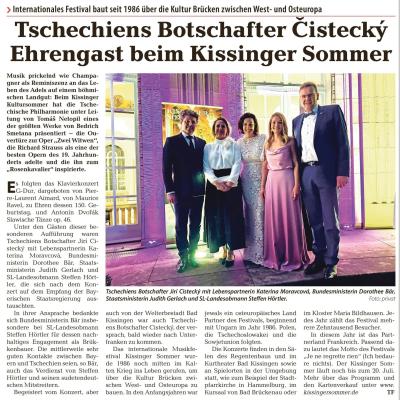 Dění kolem současného velvyslance ČR ve SRN Čisteckého, nabývá znepokojivých rozměrů