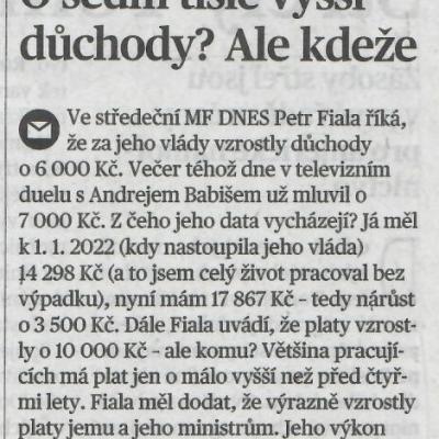MFD FČ Důchody 5.10.2025