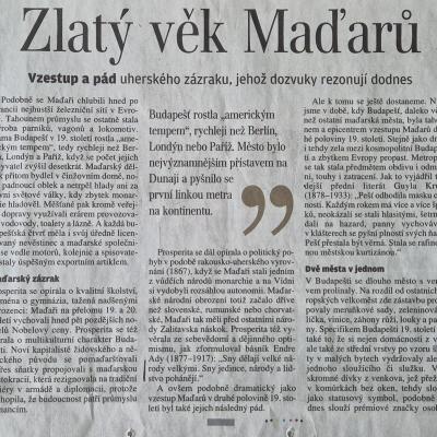 MFD LN Zlatý věk Maďarů I. 6.6.2026