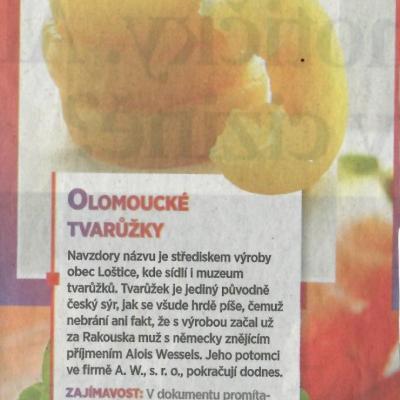 MFD Olomoucké tvarůžky 9.5.2026