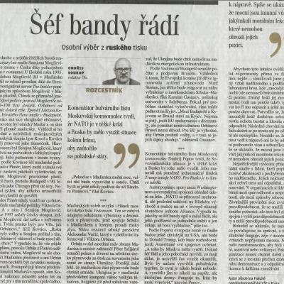 Petr Pavel, Věra Jourová, Viktor Orbán - pokračující mravní úpadek