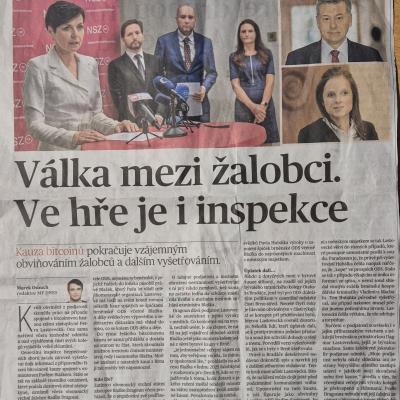 MFD Válka mezi žalobci 17.3.2026