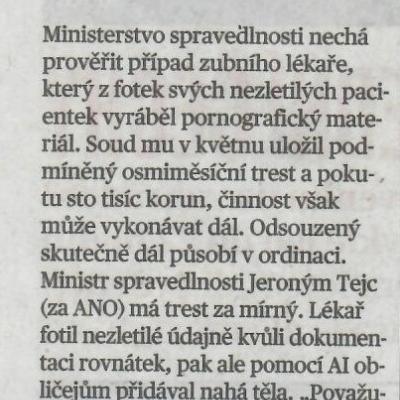 MFD zubař 100 000 kč 11.8.2026