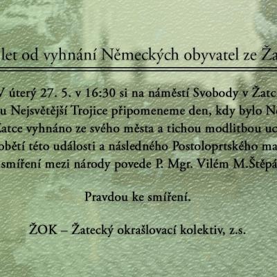 Pozvánka Žatec CZ 27.5.2025