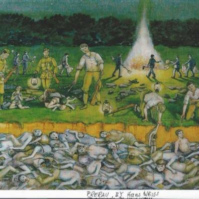 Přerov 22.6.2025: 80.výročí masakru na Švédských šancích s 267 oběťmi v době míru, včetně dětí, batolat a kojenců