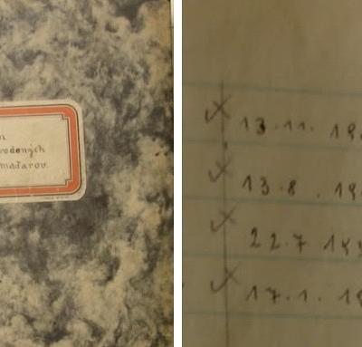 Seznam soustředěných Maďarů 1945