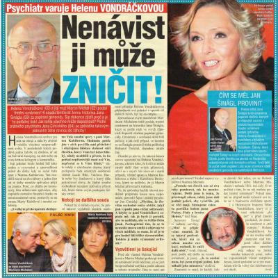 Agentura MM nepolevuje ve snaze dostat Šinágla do vězení – šikana pokračuje…