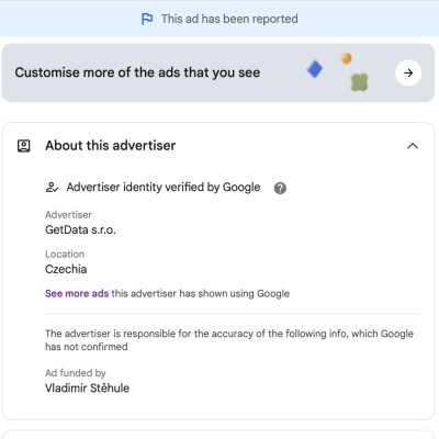 GetData, důkaz kdo stojí v pozadí . Vladimír Stěhule