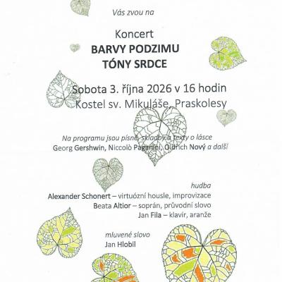 SSP Praskolesy pozvánka koncert 3.10.2026