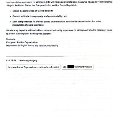 (email + Registered Mail)